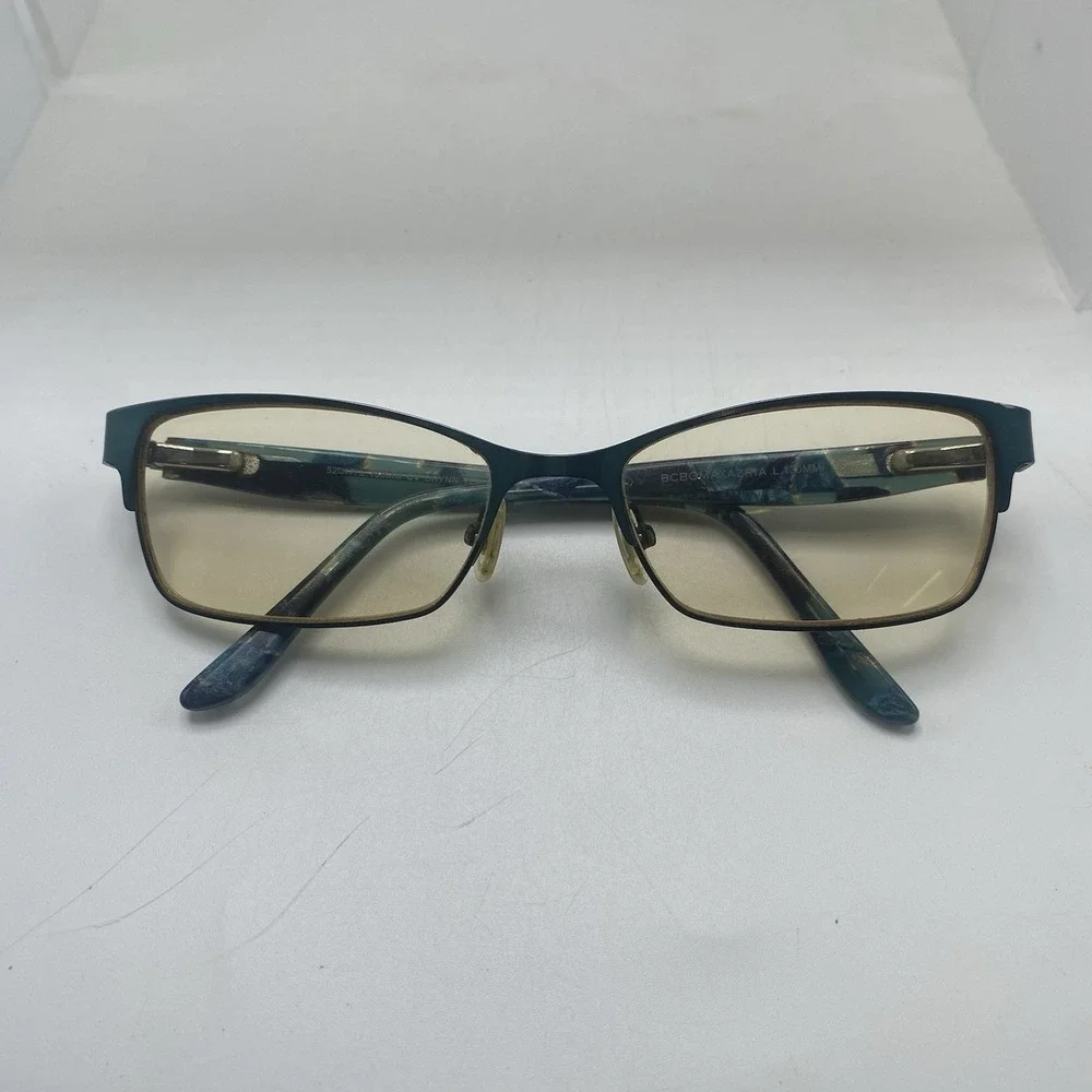 BCBGMAXAZRIA Eyeglasses Women FRAME ONLY Full Rim 52-17-130 Brynn Teal 648